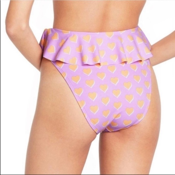 Stoney Clover Lane Flutter Heart Print Swim Bottom - Picture 2 of 8